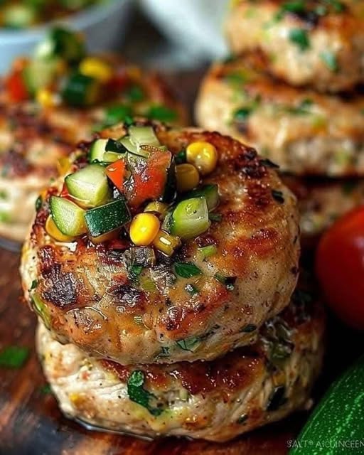 Mediterranean Chicken Burgers with Yogurt Sauce and Fresh Relish: A Flavorful and Healthy Twist