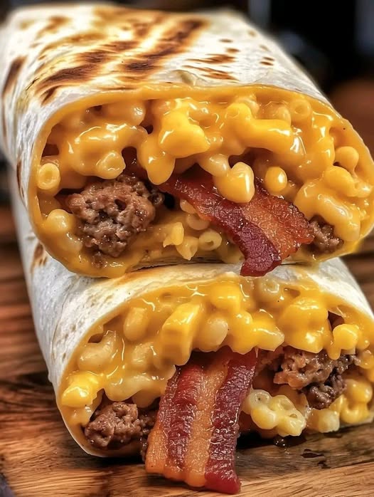 Bacon Mac 'n' Cheese Burger Wrap: The Ultimate Comfort Food Fusion