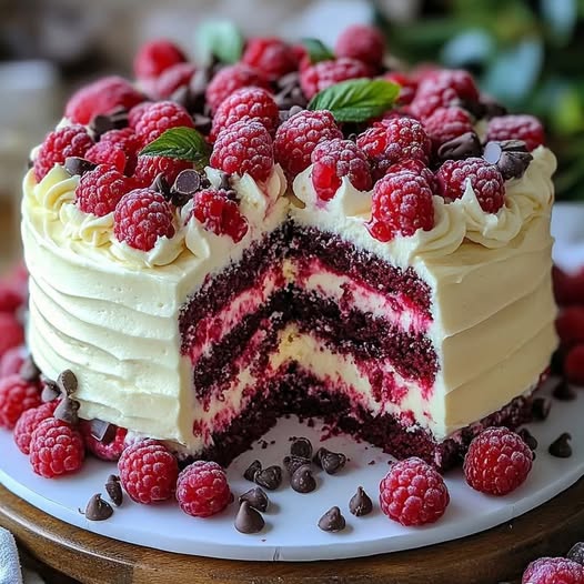 White Chocolate Raspberry Dream Cake: A Decadent Delight