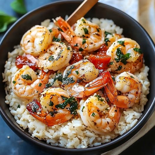 Garlic Parmesan Shrimp Rice Bowls: A Flavor-Packed, One-Bowl Meal