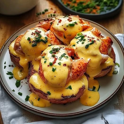 Bay Lobster Eggs Benedict with Cajun Hollandaise: A Luxurious Twist on a Classic Favorite"