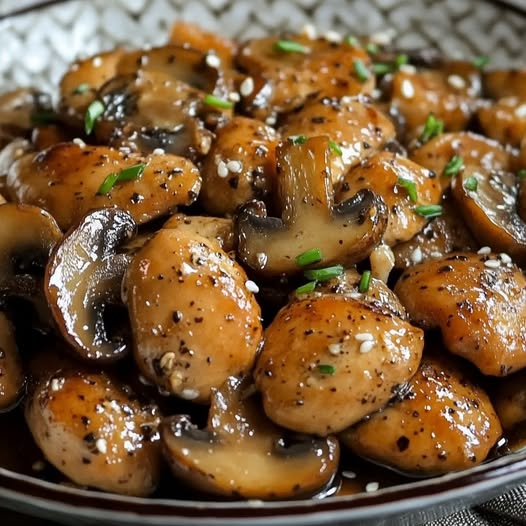 Black Pepper Chicken with Mushrooms: A Savory and Flavorful Delight