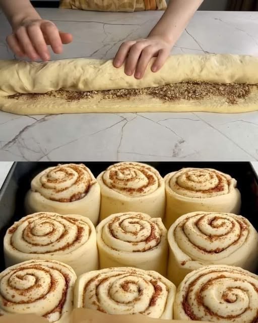 Soft and Fluffy Cinnamon-Walnut Rolls with Cream Cheese Frosting: A Sweet and Nutty Delight