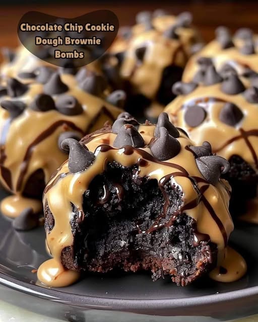 Chocolate Chip Cookie Dough Brownie Bombs: The Ultimate Decadent Dessert