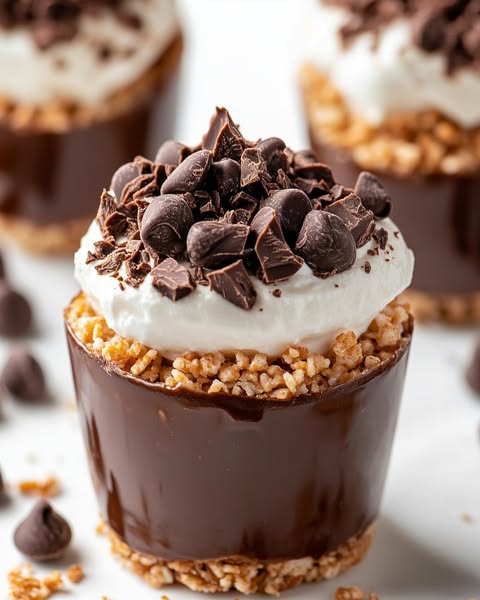 Chocolate Crackle Cheesecake Cups: Decadent Mini Treats with a Rich Chocolate Twist