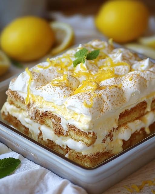 Limoncello Tiramisu Delight: A Zesty Twist on a Classic Dessert