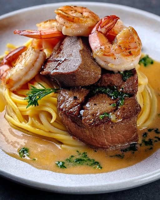 Steak and Shrimp Scampi: A Luxurious Surf and Turf Delight