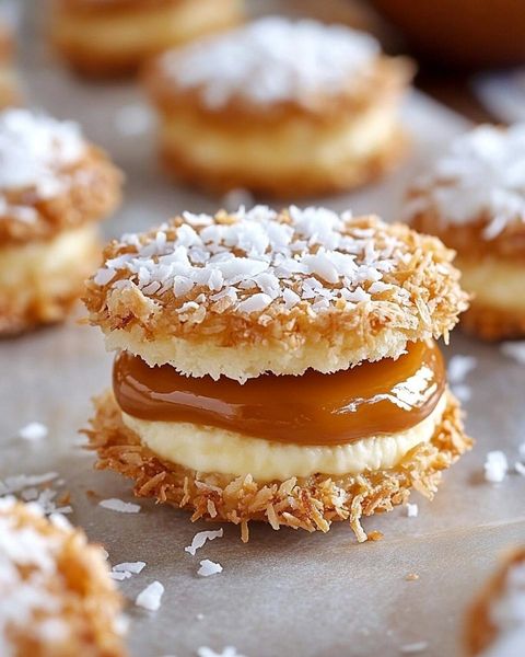 Coconut Alfajores: A Sweet and Chewy Coconut Delight with Dulce de Leche Filling