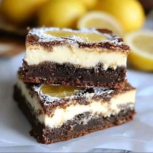 Lemon Cream Cheese Brownies