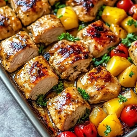 Hawaiian Chicken Sheet Pan: A Sweet and Savory One-Pan Delight