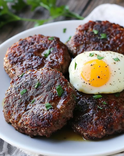 Beef Patties and Eggs: A Hearty Breakfast to Kickstart Your Day