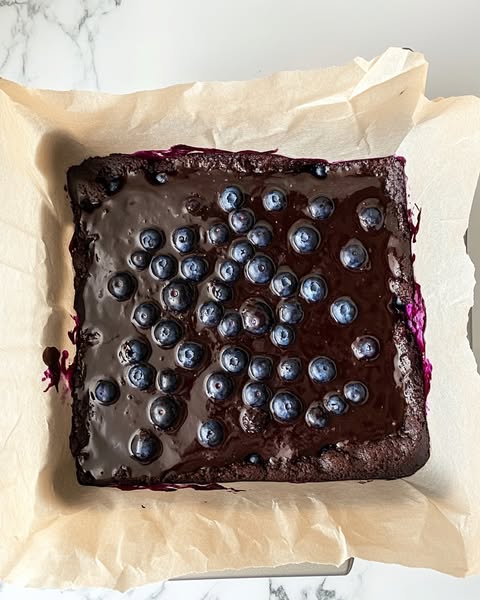 Glazed Fresh Blueberry Brownies: A Perfect Blend of Fruit and Chocolate