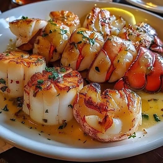 Garlic Butter Lobster and Scallops: A Decadent Seafood Feast