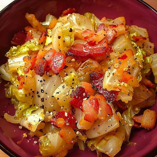 Fried Cabbage with Onions and Bacon: A Savory, Comforting Dish