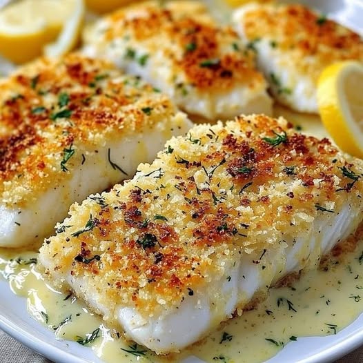 Panko-Crusted Fish with Lemon Dill Sauce: A Crispy, Flavorful Delight