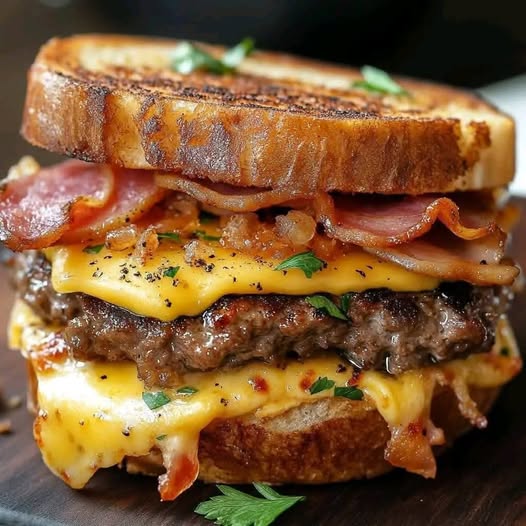 Bacon Cheeseburger Grilled Cheese: A Decadent Fusion of Two Comfort Food Classics