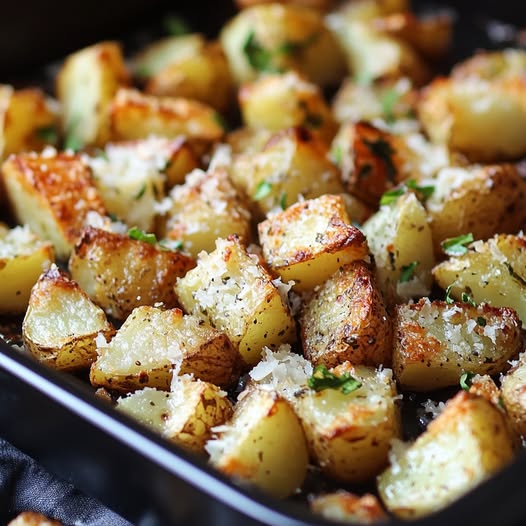 Garlic Parmesan Roasted Potatoes: Crispy, Cheesy, and Irresistible!