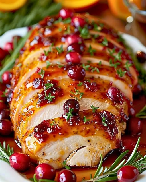 Cranberry Orange Glazed Turkey Breast: A Holiday Delight