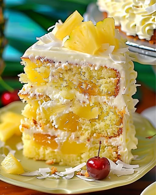 Pineapple Coconut Dream Cake: A Tropical Delight!