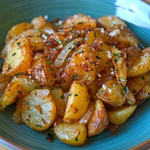 Crispy Oven-Fried Potatoes & Onions: A Simple and Flavorful Side