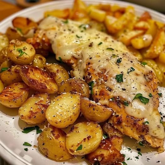 Garlic Parmesan Chicken and Potatoes: A One-Pan Comfort Meal