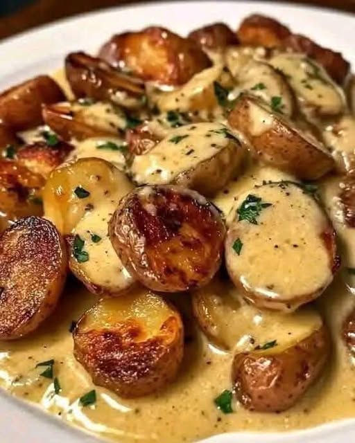 Easy Creamy Garlic Sauce Baby Potatoes: A Comforting Side Dish