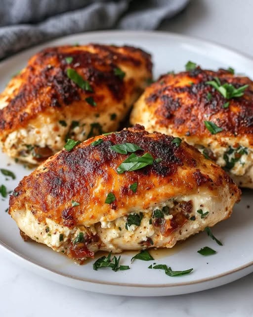 Sun-Dried Tomato Feta Stuffed Chicken: A Flavorful, Savory Delight