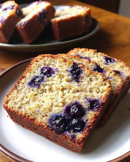 Blueberry Banana Bread – Moist, Fluffy, and Bursting with Flavor!