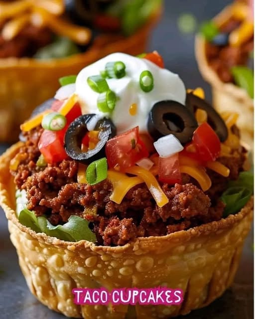 Taco Cupcakes – A Bite-Sized Twist on Taco Night