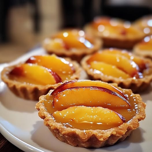 Mini Brown Butter Peach Tarts Recipe