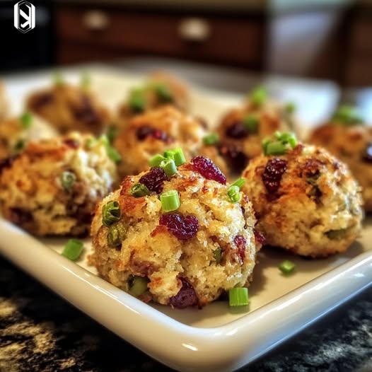 Cranberry Turkey Stuffing Balls Recipe