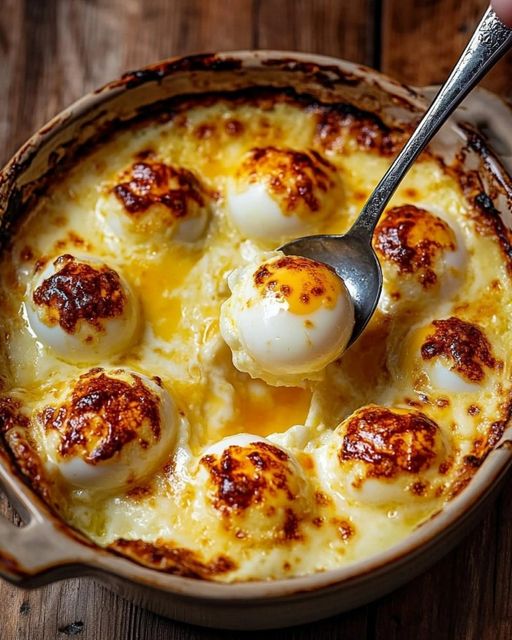 Hard-Boiled Egg Gratin with Béchamel Sauce – A Creamy, Savory Delight