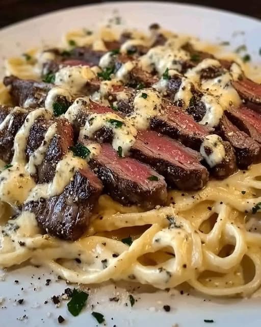 Steak Gorgonzola Alfredo