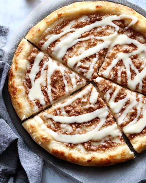 Sweet & Crunchy Cinnamon-Sugar Pizza