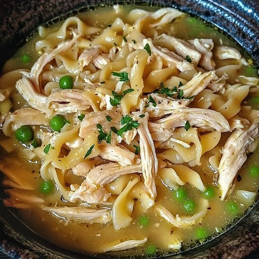 Comforting Chicken & Noodles Crock Pot Recipe