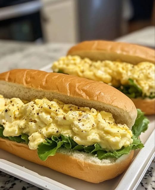 Creamy Egg Salad Sandwiches