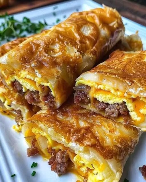 Sausage, Egg, and Cheese Breakfast Roll-Ups: The Perfect Morning Bite