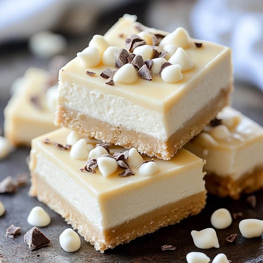 No-Bake White Chocolate Cheesecake Bars: A Sweet and Creamy Delight