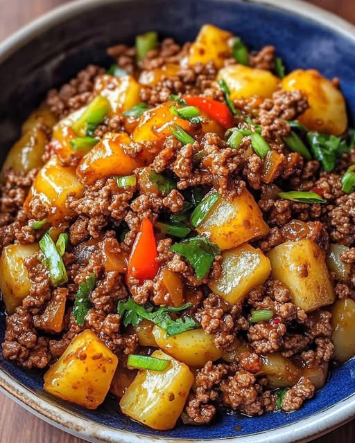 Chinese-Style Beef and Potato Stir-Fry