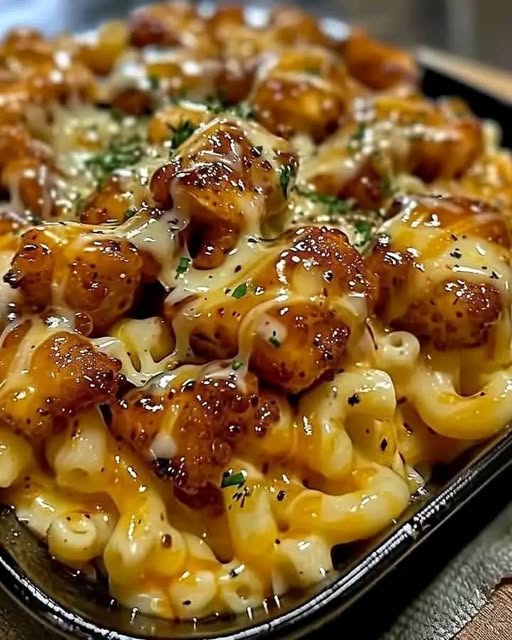 Honey Pepper Chicken Mac and Cheese