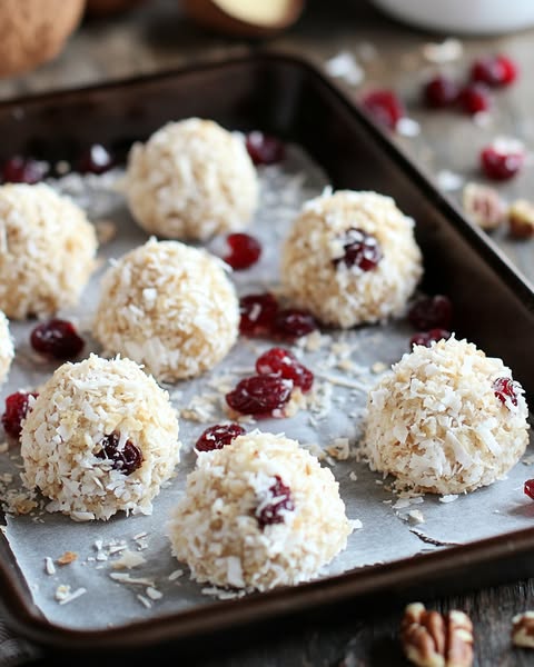 Coconut Cranberry Yummies: A Chewy, Tart, and Sweet Delight