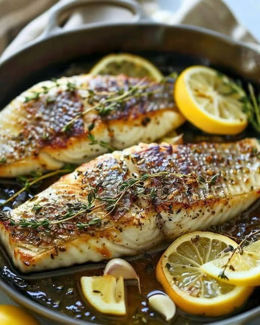 Lemon and Thyme Roasted Sea Bass: A Fresh, Zesty Delight