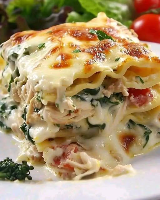 White Cheese Chicken Lasagna