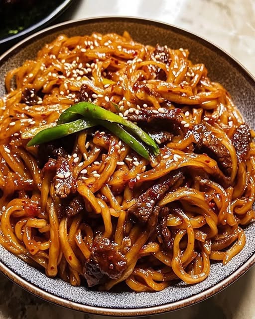 Quick & Irresistible Korean Beef Sesame Noodles | Ready in Just 20 Minutes!