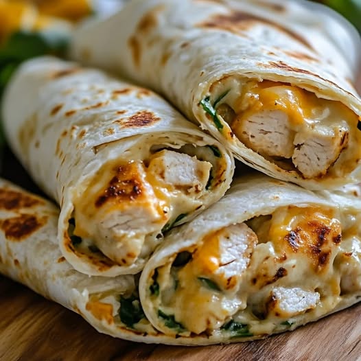 Cheesy Garlic Chicken Wraps: A Quick, Flavorful, and Cheesy Meal