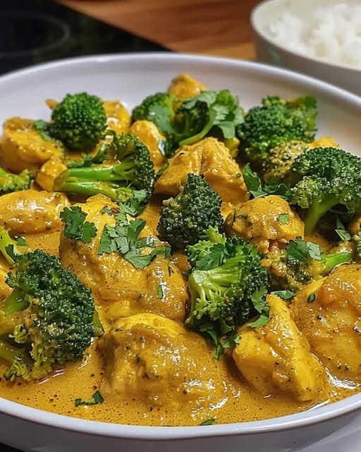 Chicken and Broccoli Coconut Curry A Creamy, Flavorful Curry with Tender Chicken and Fresh Broccoli