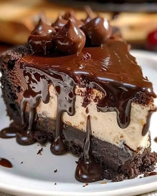 Hot Fudge Brownie Cheesecake