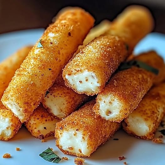 Crunchy, Cheesy Mozzarella Sticks with Doritos Coating