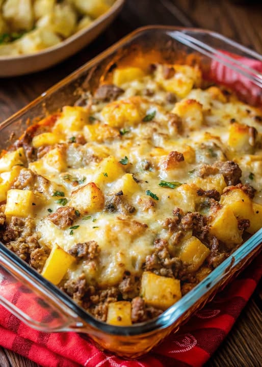 Easy 5-Ingredient Hamburger & Potato Casserole: Simple, Hearty, and Delicious