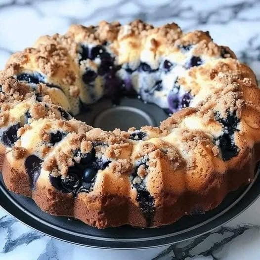 Blueberry Sour Cream Coffee Cake